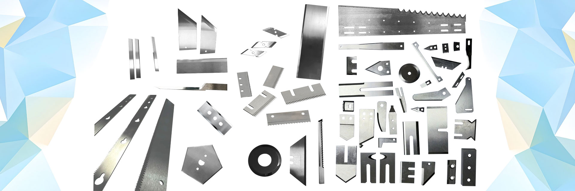 shaped blade banner Home